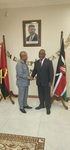 GENERAL MASSANO VISITS THE ANGOLAN EMBASSY IN NAIROBI 