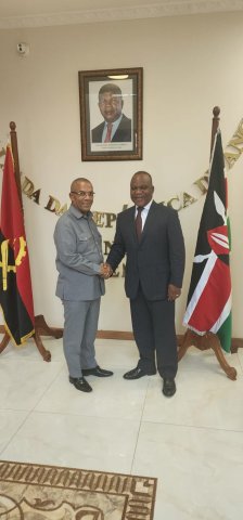 GENERAL MASSANO VISITS THE ANGOLAN EMBASSY IN NAIROBI 