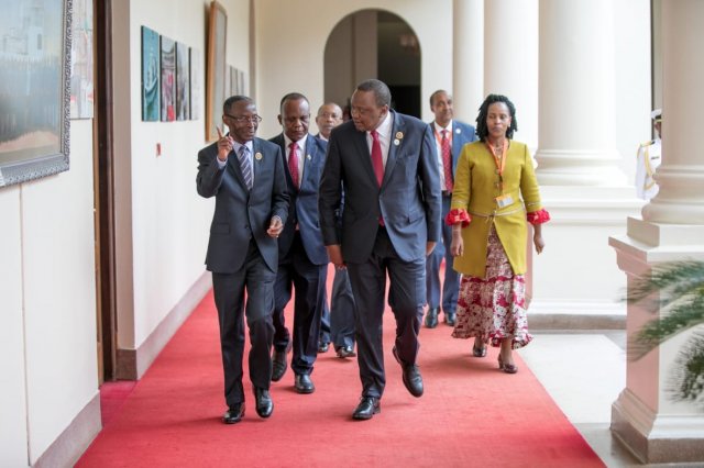 Encontro com o Presidente do Quénia, Uhuru Kenyatta - The meeting with President Uhuru Kenyatta